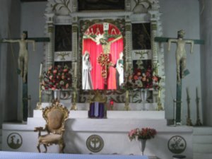 Temple de El Calvario altar