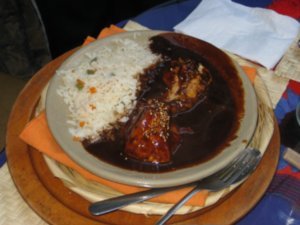 Marsia's Chicken Mole Dinner