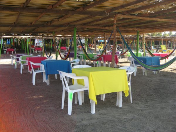 Beach restaurant at Playa Azul
