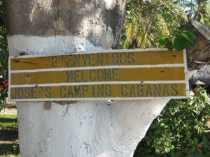 Entrance to Jose's Camping Cabanas