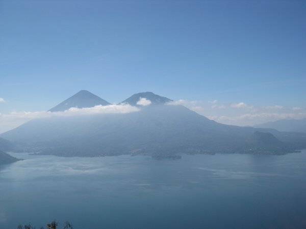 Toliman is in the foreground with Atitlan behind.   