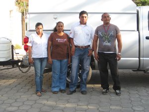 Staff at El Pacifico, Playa El Tunco, El Salvador.