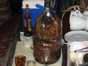 Guifity made with rum and 20 herbs and is fermented for three weeks.