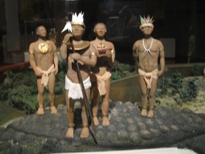 Diorama demonstrating pre-Columbian life in Costa Rica.
