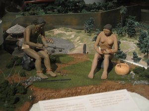 Diorama demonstrating pre-Columbian life in Costa Rica.