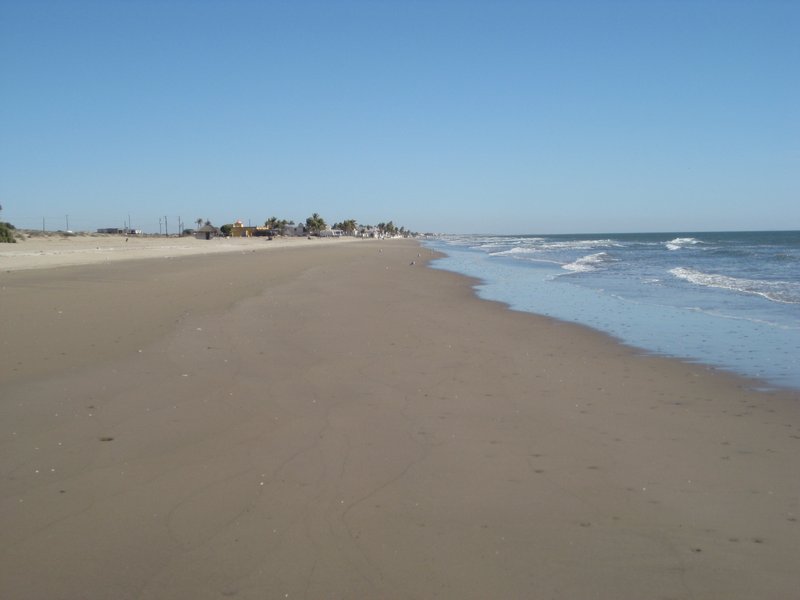 Check out the wide beach at Playa Huatabampito.