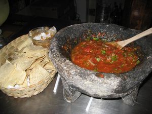 Los Zarapes in Mazatlan.  This was the best salsa we’ve ever had in Mexico.