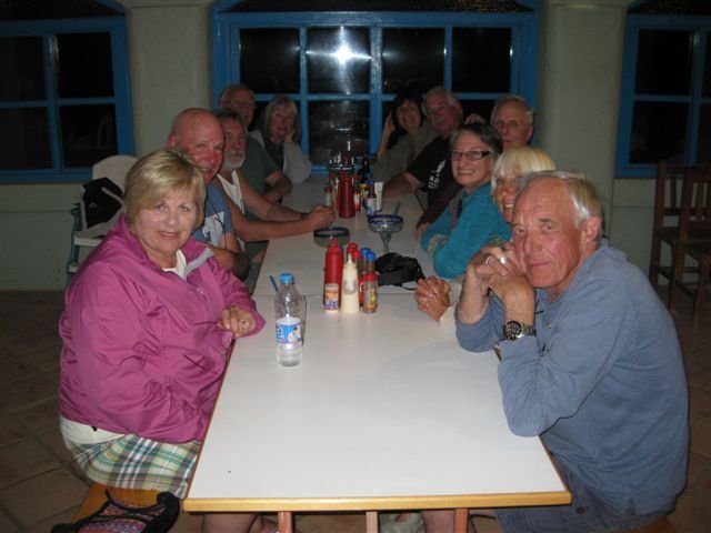 Our group dining at Huatabampito.