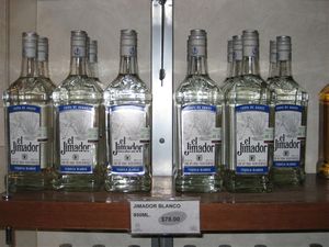 Our favorite tequila. We stocked up for $5.50 per bottle.  Sells for $16 - $20 in San Jose.