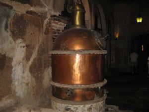 Beautiful old copper vat.
