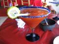 My michelada - bloody Mary made with beer, tomato juice lime and spices, a somewhat lower in calories, yum!