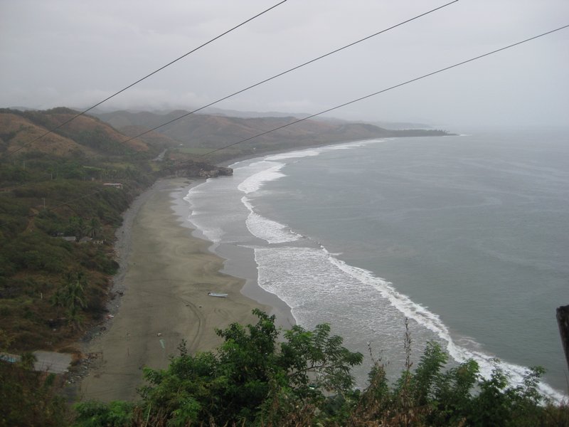 Michoacan coast line from a scenic vista pull out. 