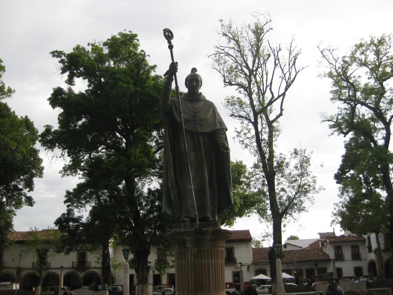Vasco de Quiroga introduced Christianity and various crafts to the area’s indigenous people.
