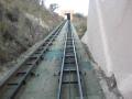 Incline railway - funicular takes passengers to a mountain above the city.