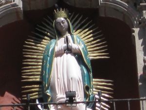 This iconic image of Nuestra Senora de Gualalupe dates to 9 Dec 1531. 