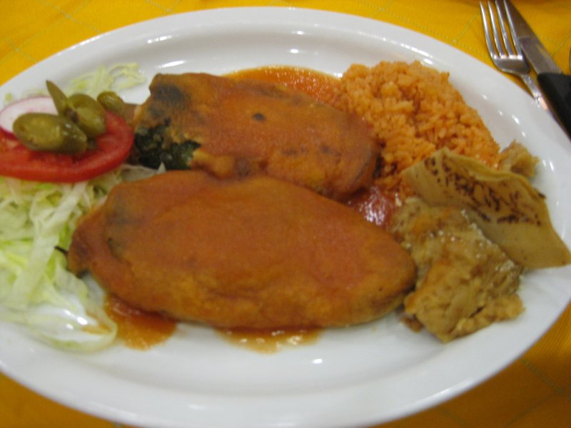 My chiles rellenos were out of this world.