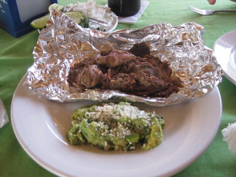 Sundays, El Pueblito offers BBQ'd lamb.  It was delicious. 
