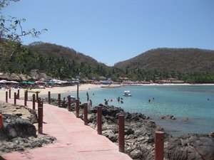 Playa Las Gatas across the bay from Playa La Ropa in Zihuatanejo.
