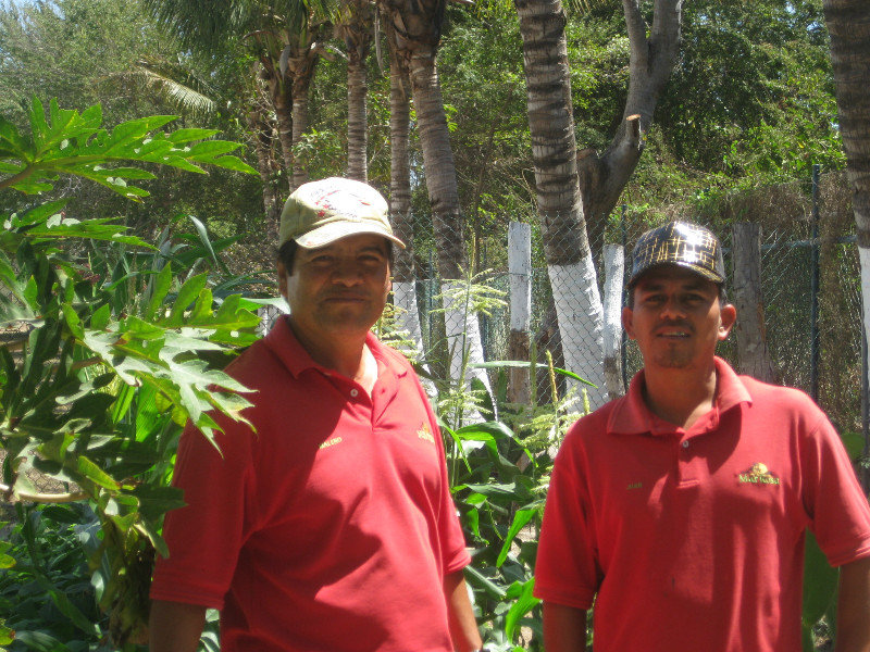 In addition to managing and maintining Mar Rosa RV Park, Maleno and Juan have planted a beautiful garden across the street from the park.