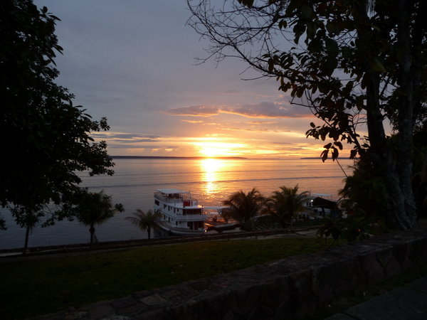Pretty Sunset on the Amazon