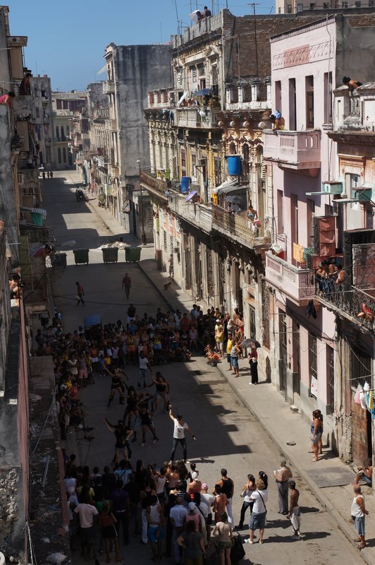 Dance performance in Havana Street