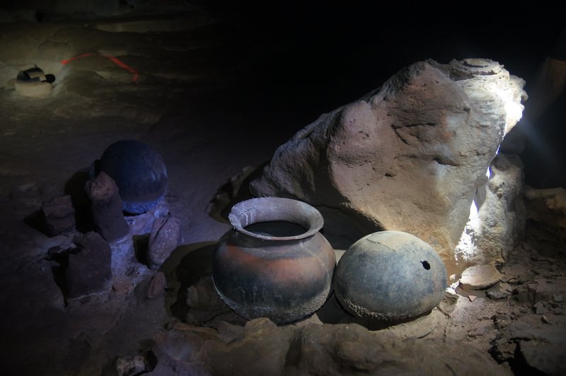 Pottery shardes ATM Cave