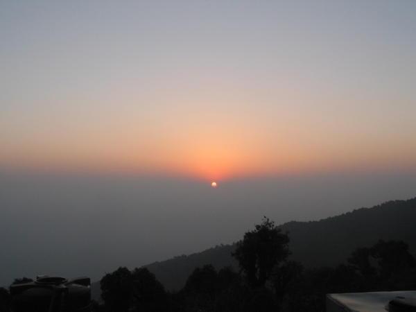 Sunrise in the Himalyans - Darjeeling - Feb. 14, 2006