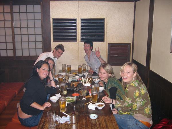 Getting the party started at a Shibuya Izakaya - Japanese Pub
