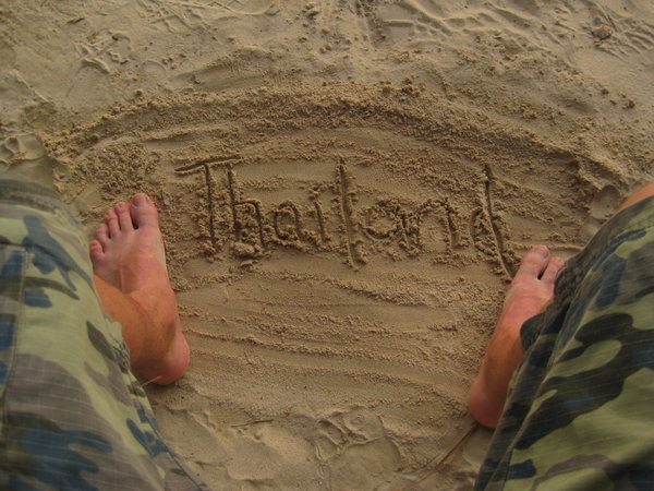 Thailand in the sand