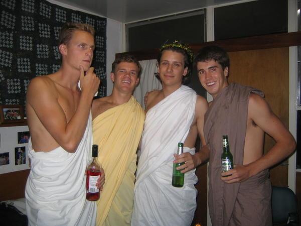 Boys and their Togas