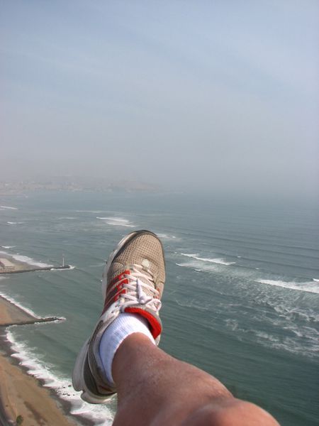 The Pacific Ocean - and my leg