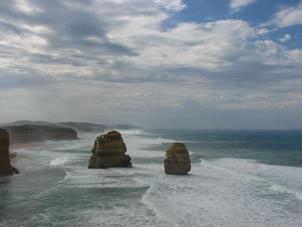 Rocky stacks at the Port Campbell National Park