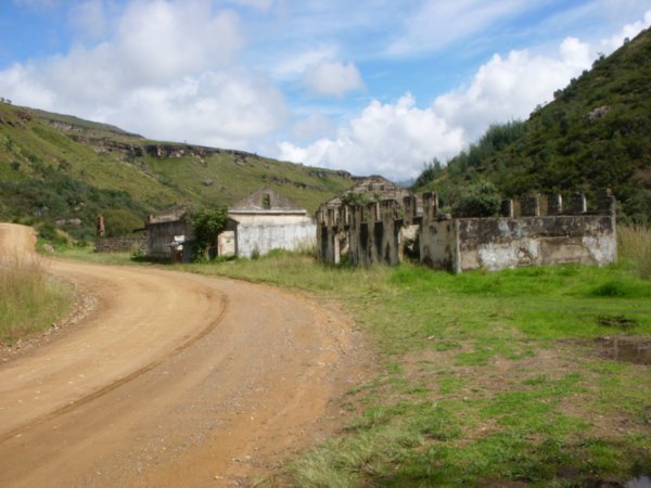 The old meeting place for people travelling the sani pass