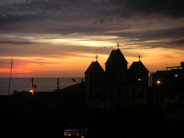 Monteñita Sunset from our hostel