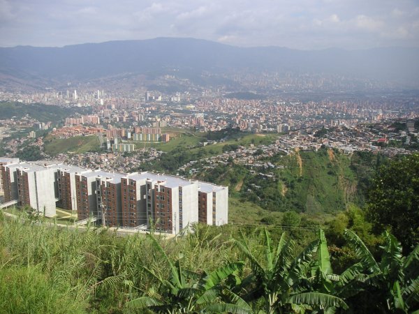 Medellin from the final stop on the cable car