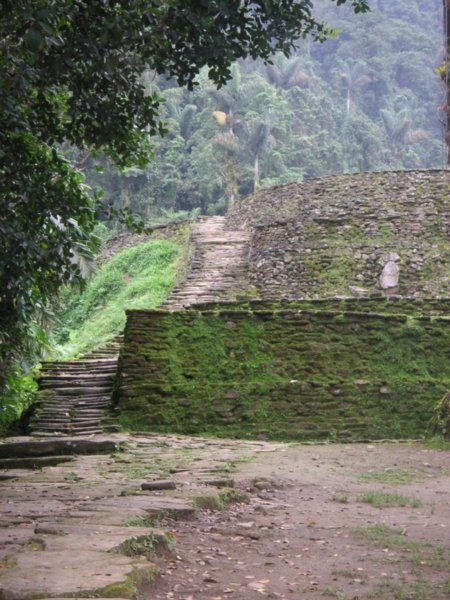 Stairs and terraces of Ciudad Perdida