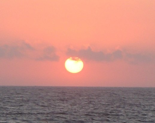 Tayrona sunrise (5:55 AM)