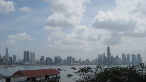 Downtown Panama City shot