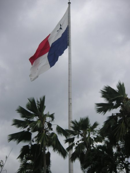 Panama flag atop Cerro Ancon