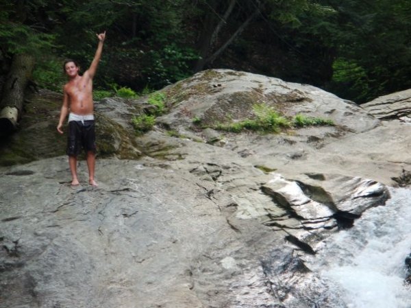 Alright!  I survived the frigid waters of Pike's Falls!