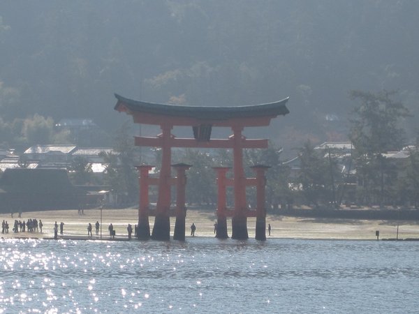 Torii of Itsukushima Shrine on Miyajima Island