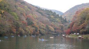 Boating in Arashiyama area