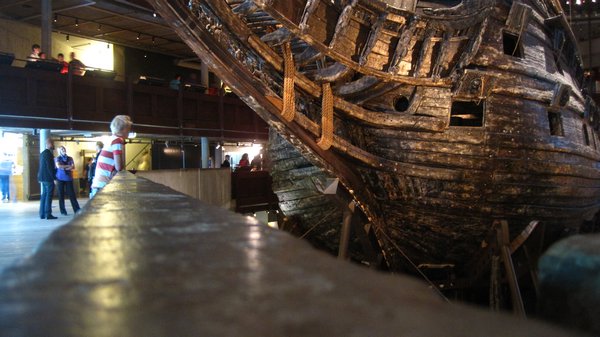 Petter takes in the Vasa which sunk 1500 meters into its maiden voyage