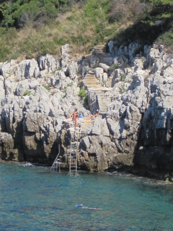 Spots like this dotted the Cap Ferrat coastline where you could have your own cove to swim and play in
