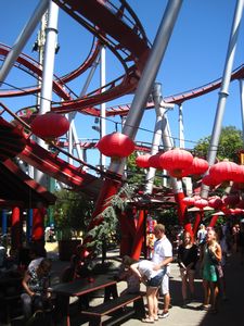 It's wasn't no great adventure, but it was still good fun.  The roller coaster in Tivoli.