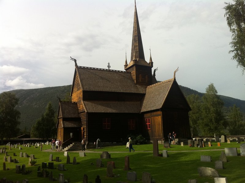 This church in Lom was nearly 900 years old.  You can see that viking style in the design.