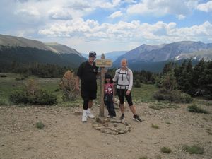 Adina, Madi, and John in Rocky Mountain NP