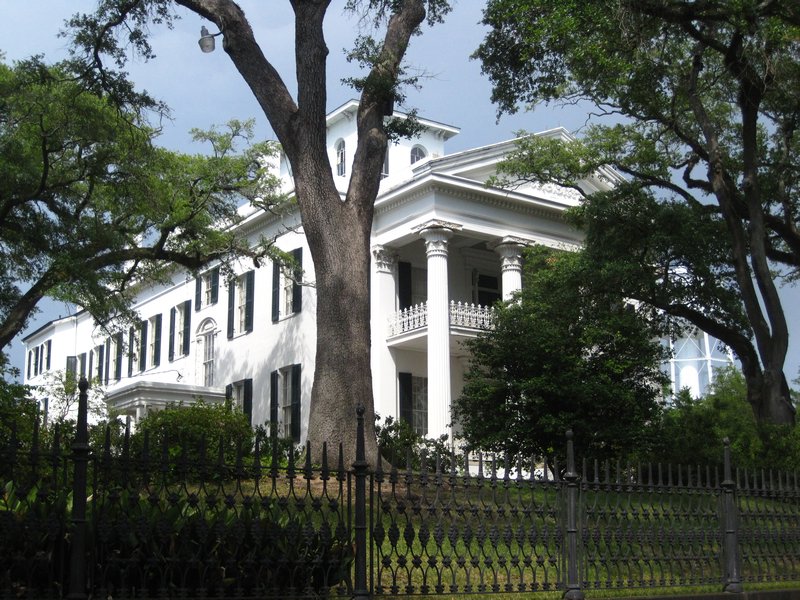 One of the antebellum style homes in Natchez