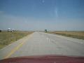 The nothingness on the road in Kansas