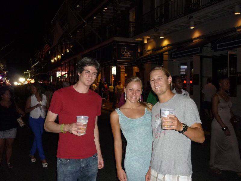 Our first stroll down Bourbon St